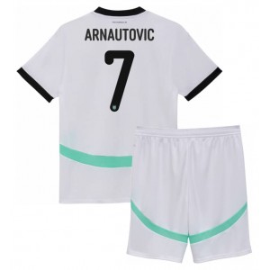 Fotbalové Dres Rakousko Marko Arnautovic #7 Dětské Venkovní Oblečení ME 2024 Krátký Rukáv (+ trenýrky)